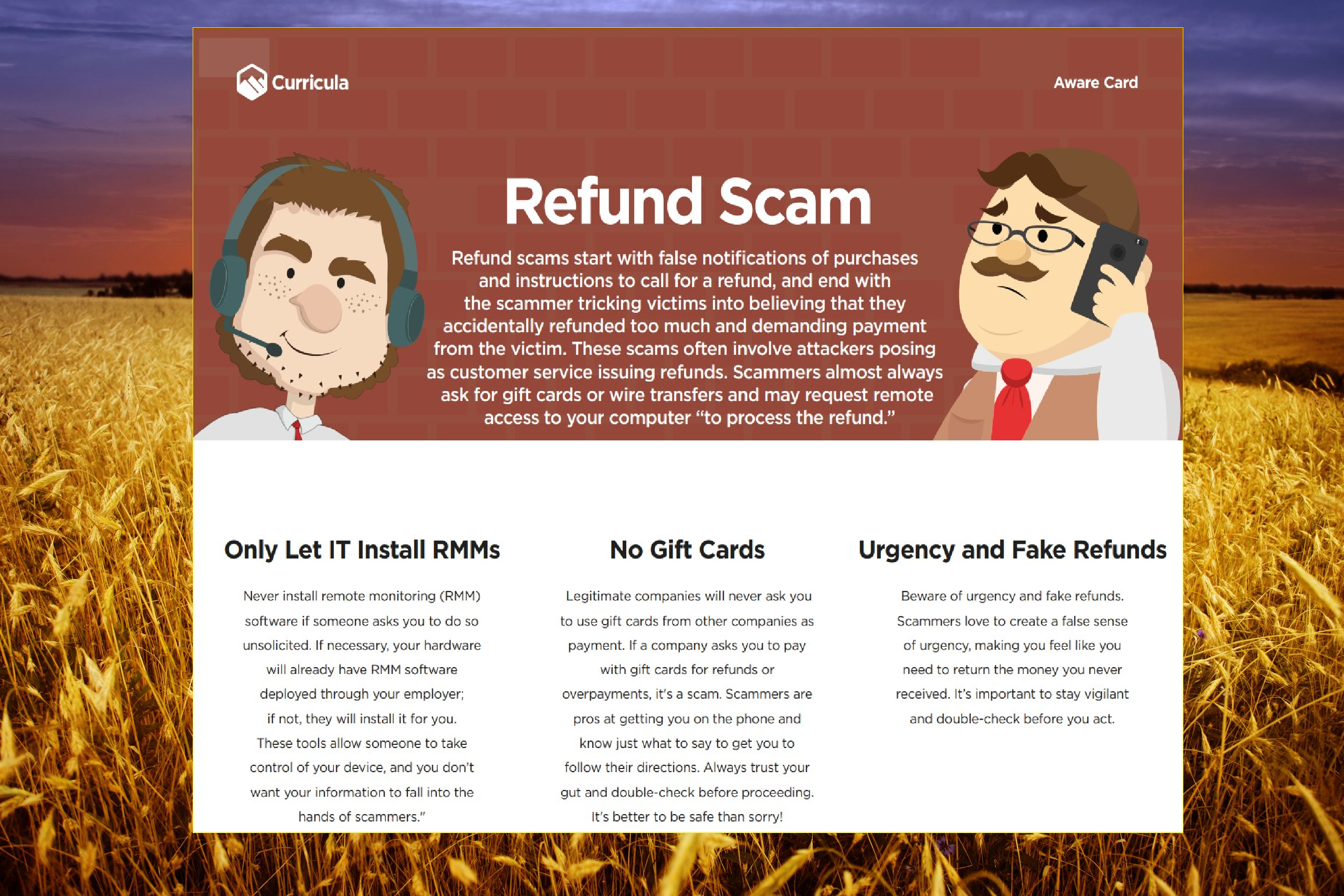 Refund Scam Info